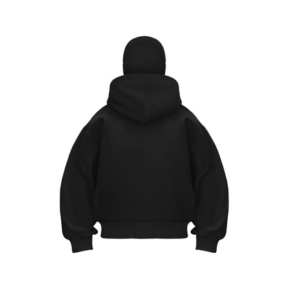 Men's Balaclava Zip Hoodie Winter Warm Casual Sweatshirt With Hooded Face Mask Zipper Design Sports Jacket Outdoor Activities