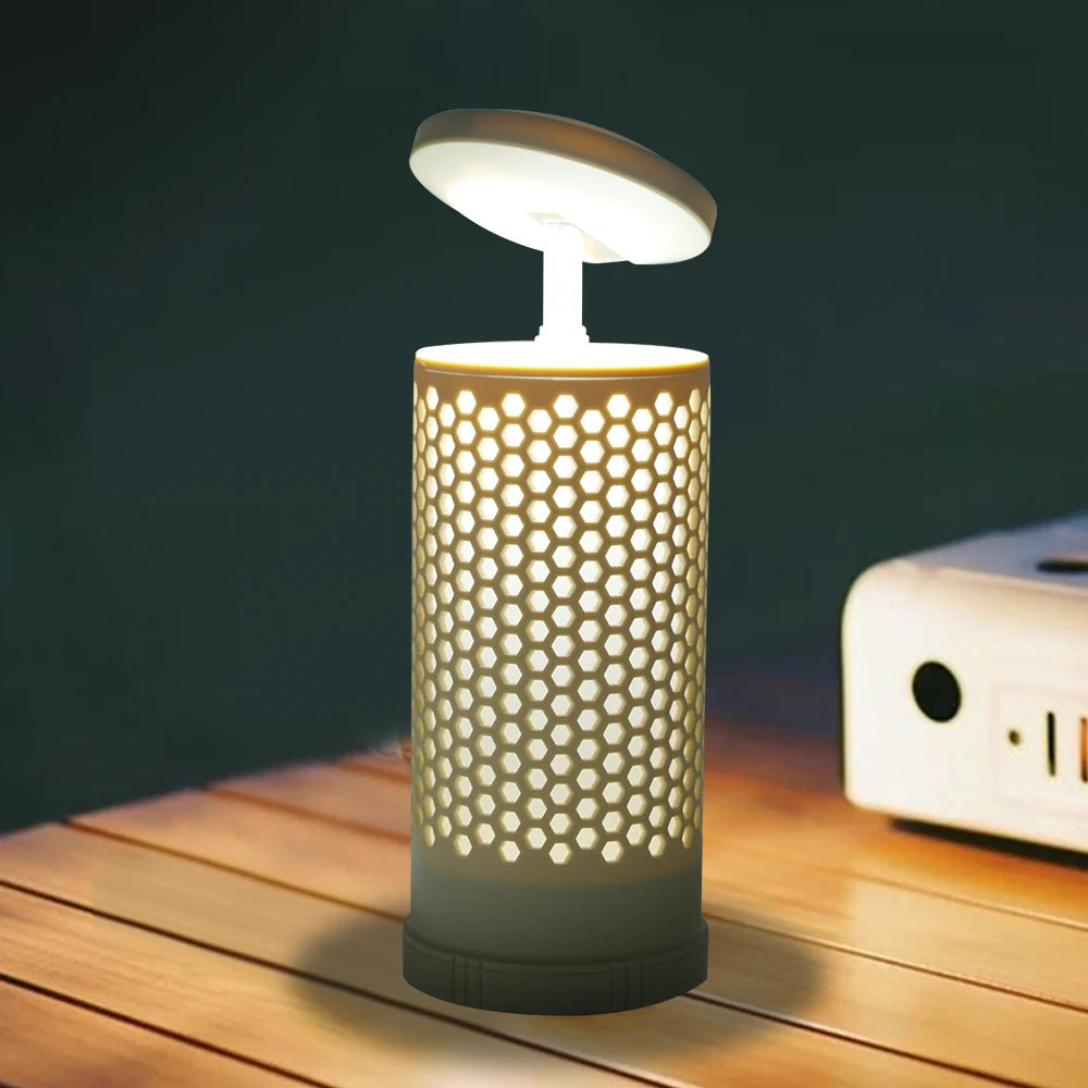 Lanterna e lanterna de campismo 2 em 1 | À prova de água, recarregável por USB