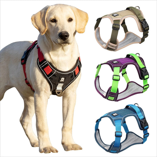 Reflective Tactical Dog Harness – 1680D Waterproof Oxford Cloth for Medium to Large Breeds