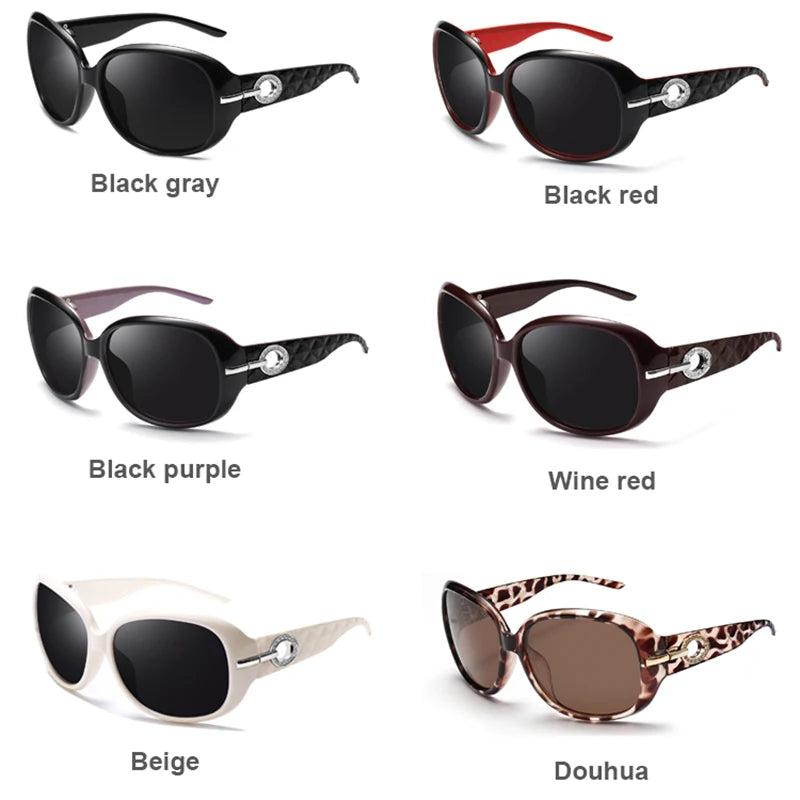 Women’s Polarized Butterfly Sunglasses UV400 Retro Diamond Frame Fashion Eyewear