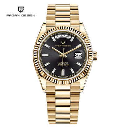 PAGANI DESIGN DD36 2025 Rose Gold Automatic Mechanical Watch for Men Luxury