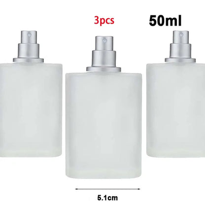 30ML/50ML Frosted Glass Empty Spray Bottle Perfume Atomizer, Refillable Fine Mist Spray Empty Perfume Bott