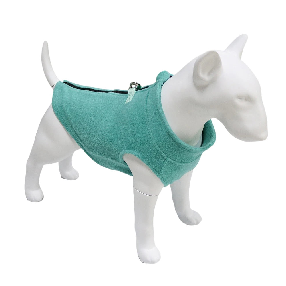 Soft Fleece Dog Jacket – Warm Vest for Small to Medium Breeds