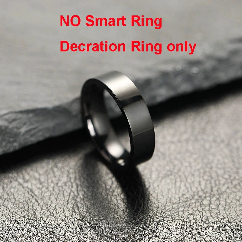 2025 New Smart Ring Men Women, Heart Rate and Blood Oxygen Monitor Smartring IP68 5ATM Waterproof, Multi-sport Mode Finger Ring