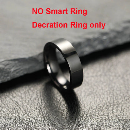 2025 New Smart Ring Men Women, Heart Rate and Blood Oxygen Monitor Smartring IP68 5ATM Waterproof, Multi-sport Mode Finger Ring