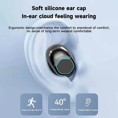 2025 New M48pro Bluetooth Headset Binaural Mirror Digital Display Slipcover Design Ultra Long Life Music Headset