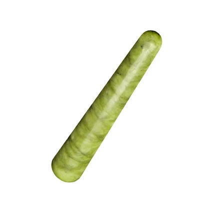 Natural Green Xiuyu Gua Sha Board Jade Stone Massager SPA Acupuncture Beauty Tool