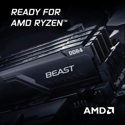 Kingston Fury Beast DDR4 8G 16G 32GB 3600 3200Mhz RAM PC Memory 288Pin XMP2.0 Heatsink For Desktop AMD or INTEL Motherboard