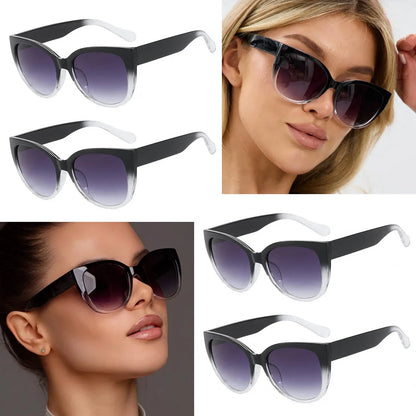 Fashion Cat Eye Sunglasses Women Gradient Color UV400 Designer Popular Shades