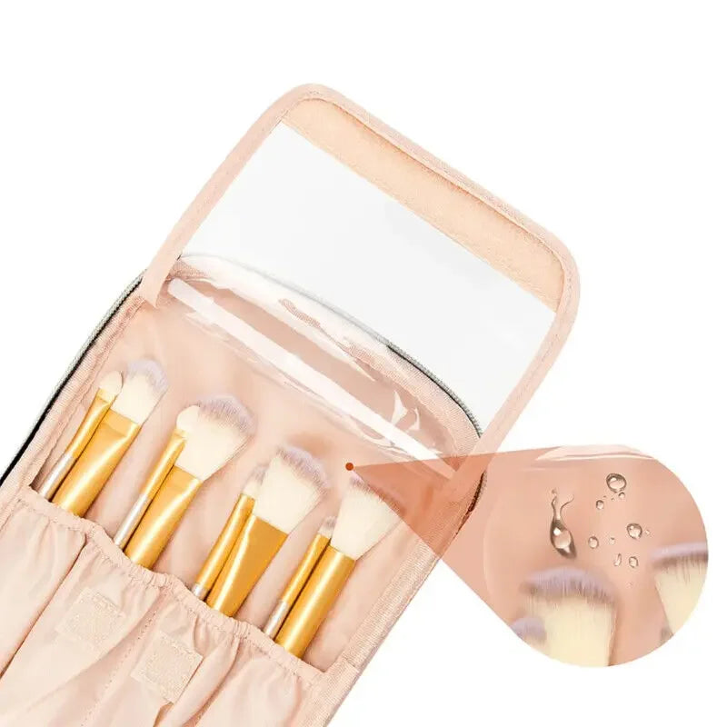 Large Capacity PU Waterproof Toiletry Storage Bag Women's Fashion Travel Portable Cosmetics Bag for Women Men