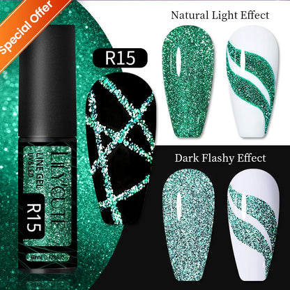 LILYCUTE 7ml Glitter Gel Nail Polish – Shimmering Sequins for Sparkling Manicures