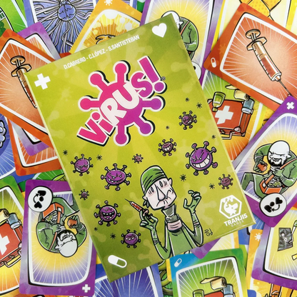 1 Box Virus Game Cards Fun Virus 1/2/3 Board Game Deck Spanish English French Edition Version For Party Playing Cards