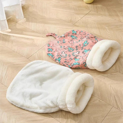 Cat Sleeping Bag Winter Soft Fluffy Thickened Pet Pocket Nest Bed Kitten Puppy Comfortable Warm Nest for Small Medium Dogs Cats
