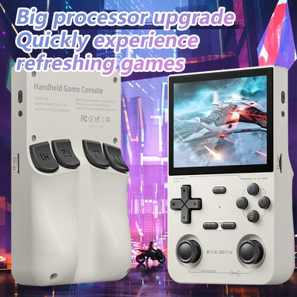 GAMINJA Open Source K36 Retro Handheld Video Game Console 16000 Games Emulator for PS1/PSP/DC/N64/SS 3.5 Inch IPS Screen