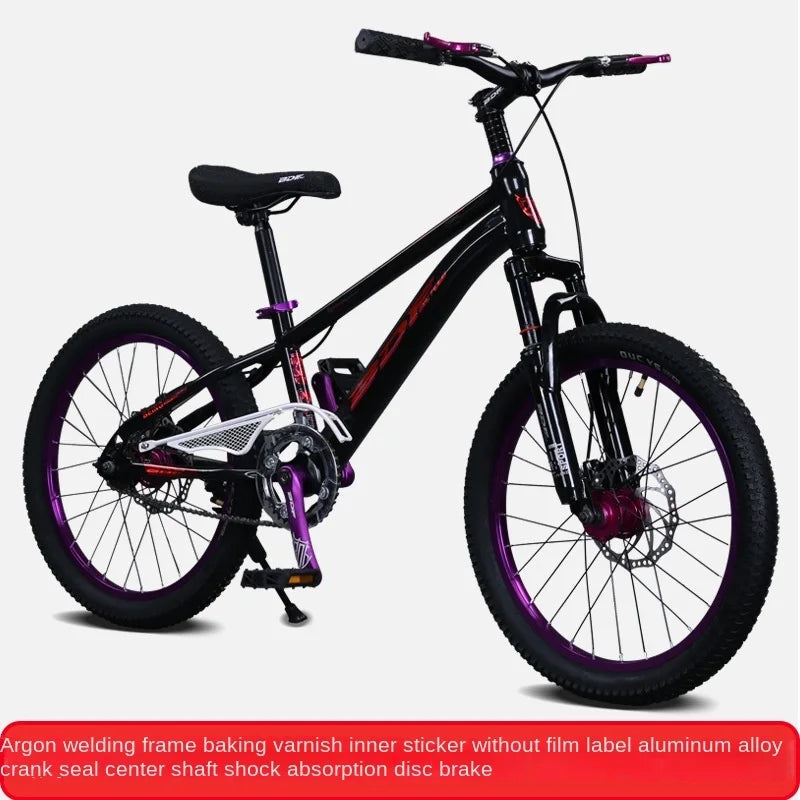 Cooya Children's Bicycle 22/24 Inch Mountain Bike Dual Disc Brake High Carbon Steel Hard Frame Suitable For 10-16 Years Old 2025