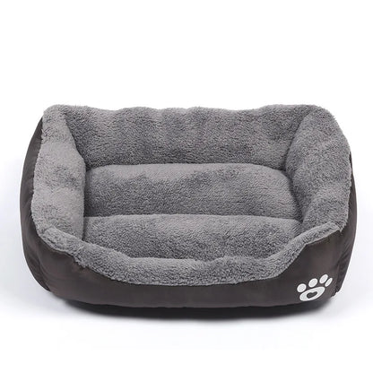 Large Dog Bed Square Plush Cat Nest Kennel All Season Washable Dog Sofa Waterproof Mattress Cat Bed for Medium Dogs Accessories