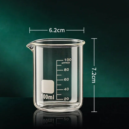 Glass Measuring Cup High Borosilicate Clear Scale Cup Heat-resisting Laboratory Beaker Kitchen Baking 50/100/150/250/500/1000ml