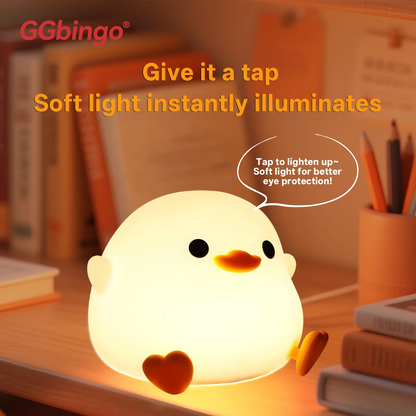 New Portable Silicone Pat Night Light with 3 Brightness Modes ABS Material Rechargeable 1200mAh Battery for Home Travel Bedroom