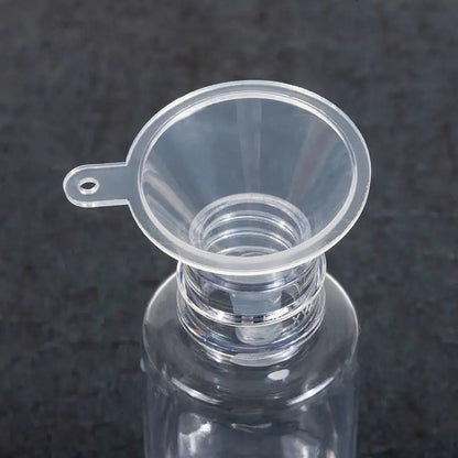 10pcs Filling Perfumes Essential Oils Laboratory Supplies Plastic Mini Transparent Funnel Small Mouth Liquid Oil Funnel