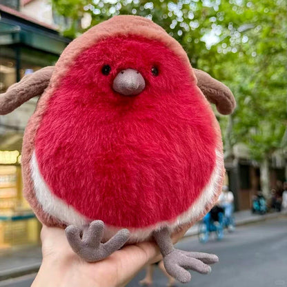 20cm Fat Robin Plushies Cartoon Stuffed Animal Plum Robin Doll Very Soft Cuddly Plush Bird Toy Cute Fluffy Birthday Gifts Girl