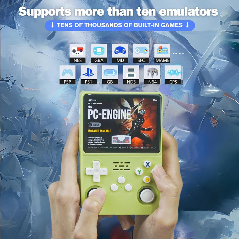 R36S Handheld Game Console 3.5Inch IPS Screen 128G Classic Retro Games Consoles Arkos System Portable Pocket Video Game Player