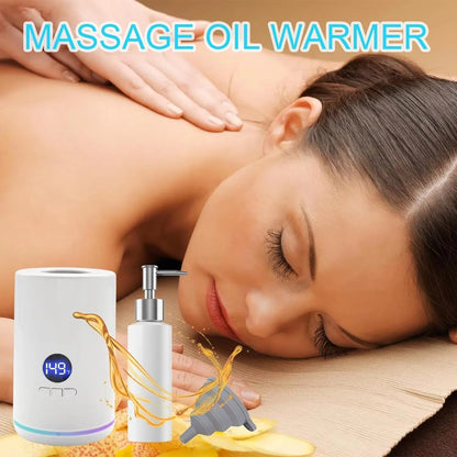 Portable Single Bottle Massage Oil, Lotion & Cream Heater – Adjustable Temperature