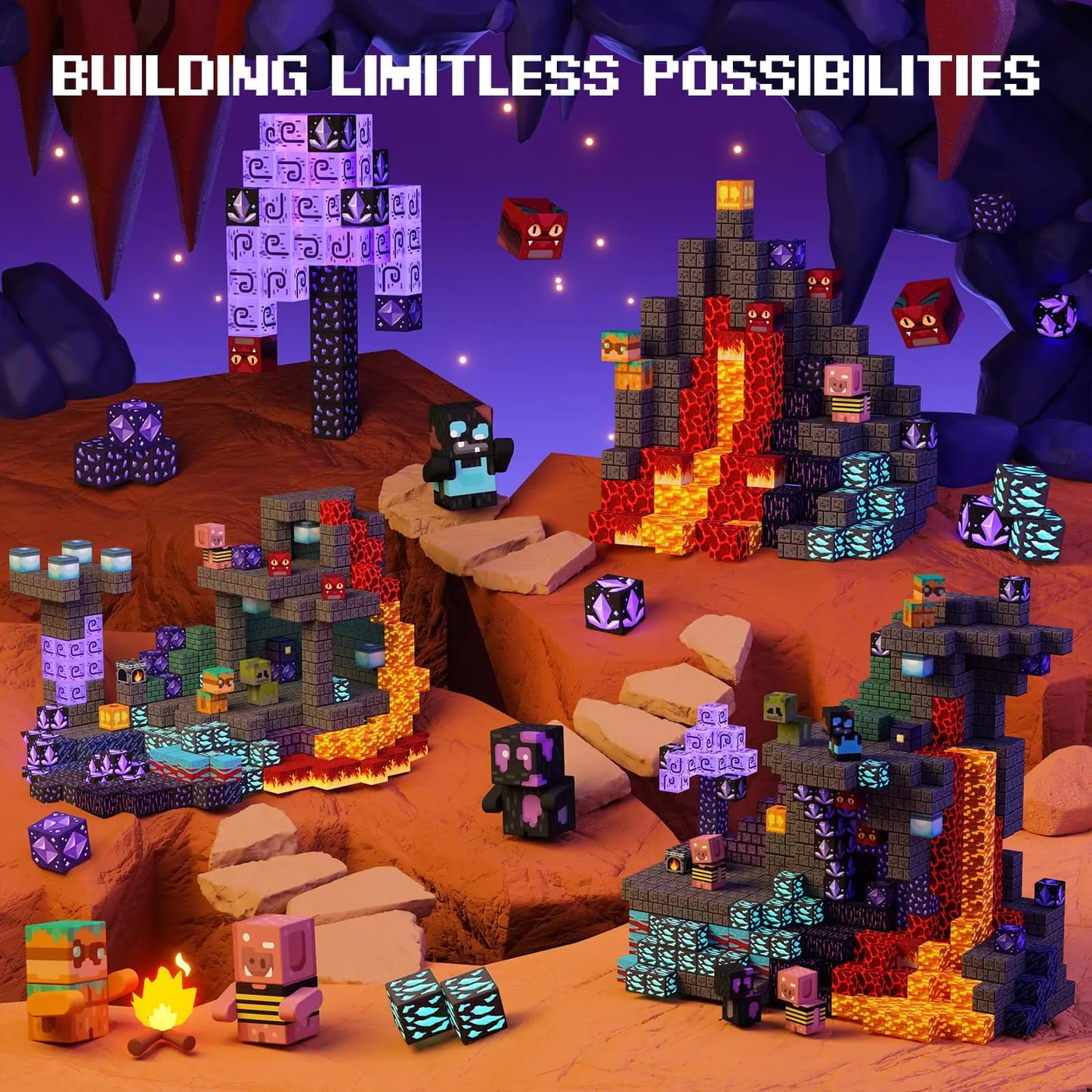 Magnetic Building Blocks Children Toys ,Enchanted Montessori Building Toys STEM Education Constructor Sets for Children's Gifts