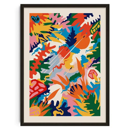 Retro Abstract Nourishing Soul Classic Wall Art,  Canvas Print Poster, Suitable for Home, Living Room, Room Decoration Painting