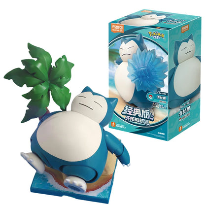 Original Blokees Pokemon Pikachu Scyther Snorlax Lucario Charizard Greninja Meowscarada Ceruledge Building Blocks Anime Doll Toy