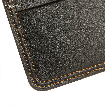 Men’s Short Bifold Wallet – Slim Faux Leather Credit ID Card Holder Purse