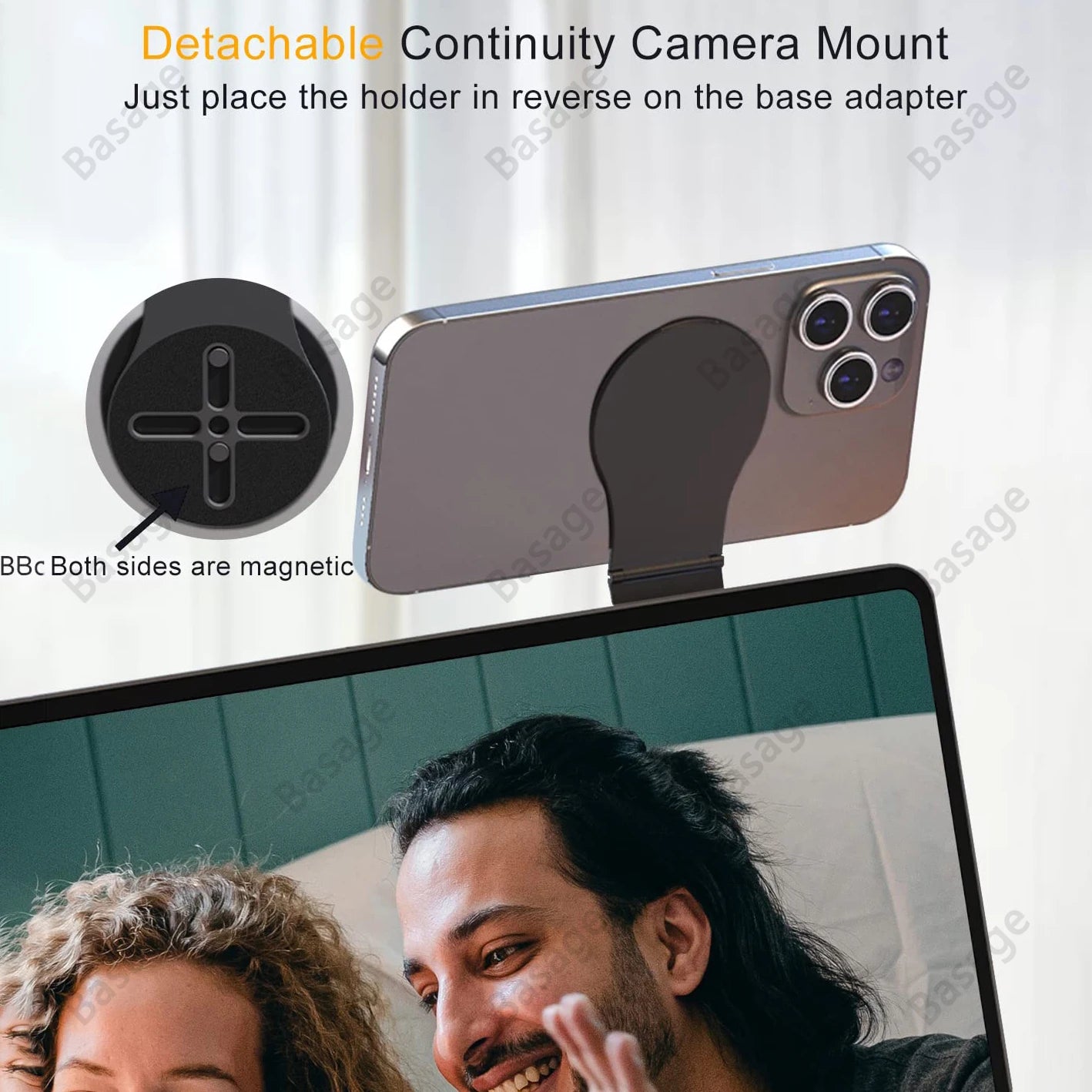 Magnetic Foldable Laptop & Phone Holder – Portable Dual-Screen Mount for Productivity