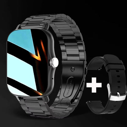 LAXASFIT 2025 Smartwatch Bluetooth Talk Full Touch Heart Rate Fitness Tracker