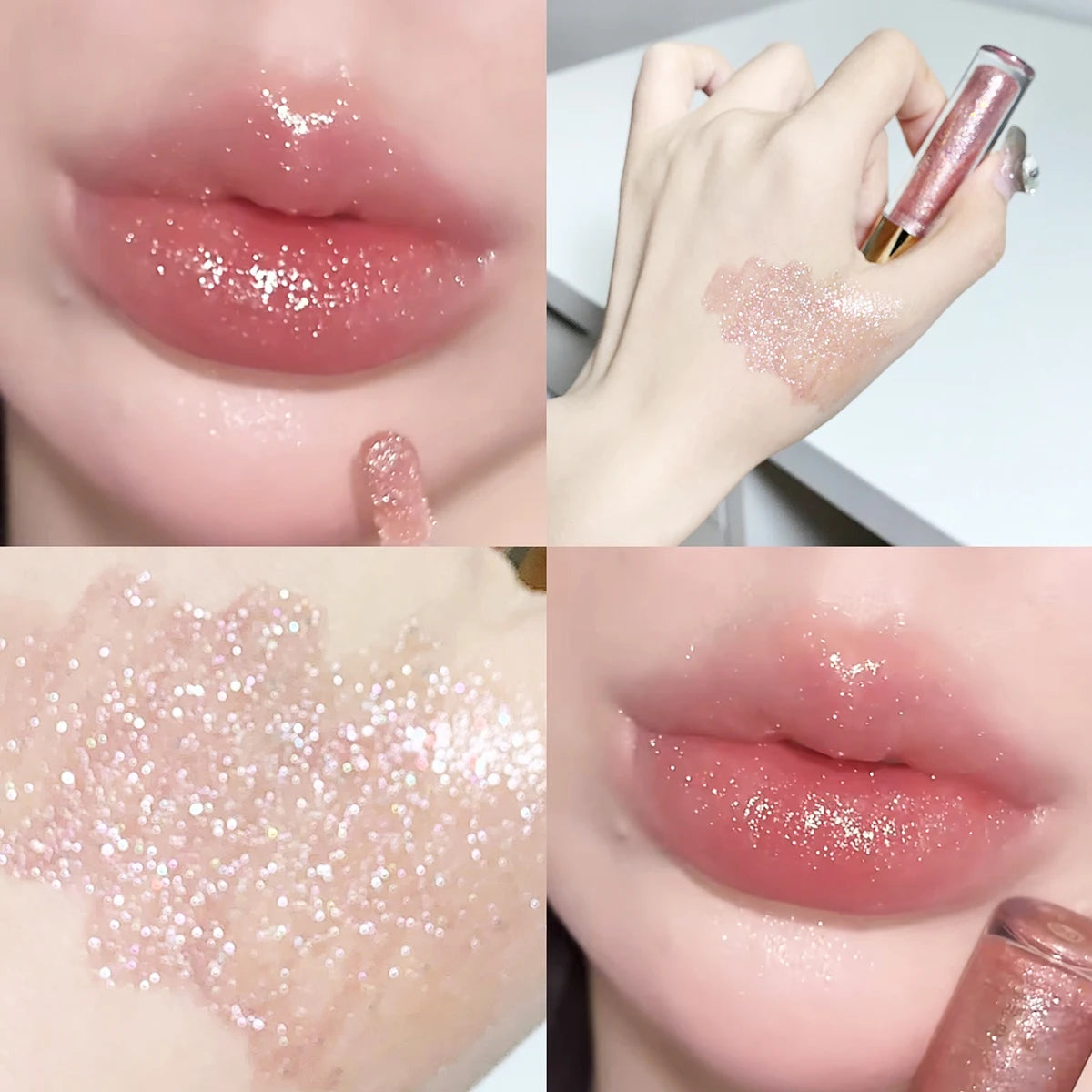 Hydrating Plump & Sparkling Lip Gloss – Water-Glossy Mirror Lip Glaze for Luscious Lips