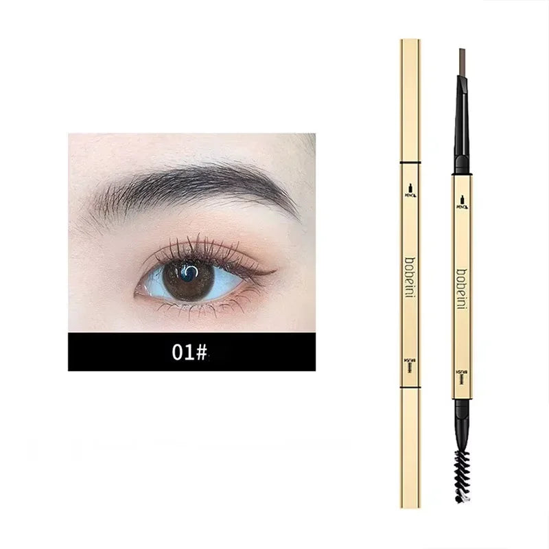 Dual-Ended Waterproof Eyebrow Pencil – Ultra-Fine Tip for Natural, Long-Lasting Brows