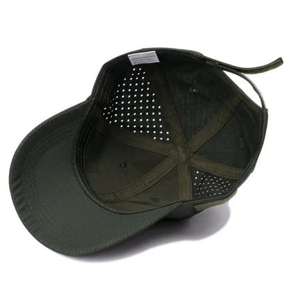 1Pcs Men Camouflage Baseball Cap with Velcro Autumn Sun Hat for Hunting Fishing Hiking Outdoor Sports Easy for Hold Sunglasses