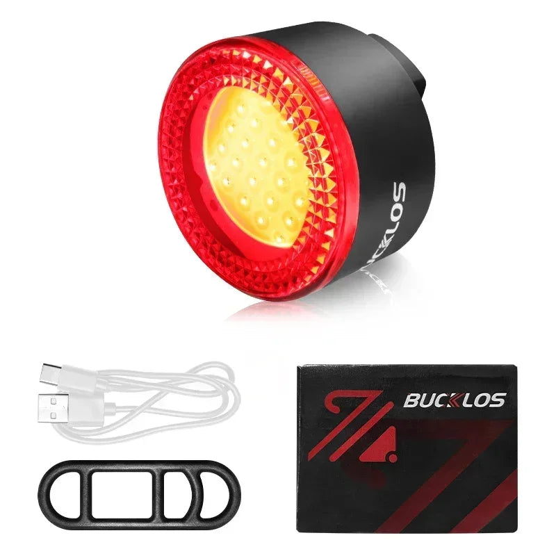 BUCKLOS Bike Light COB Front Rear Bicycle Lights LED Rechargeable Mountain Road Bicycle Lamp MTB Tail Light Cycling Flashlight