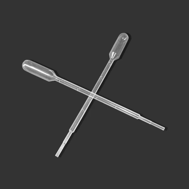100Pcs Transfer Pipettes 1ml Plastic Transparent Pipettes Disposable Safe Eye Dropper Transfer Graduated Pipettes Lab Supplies