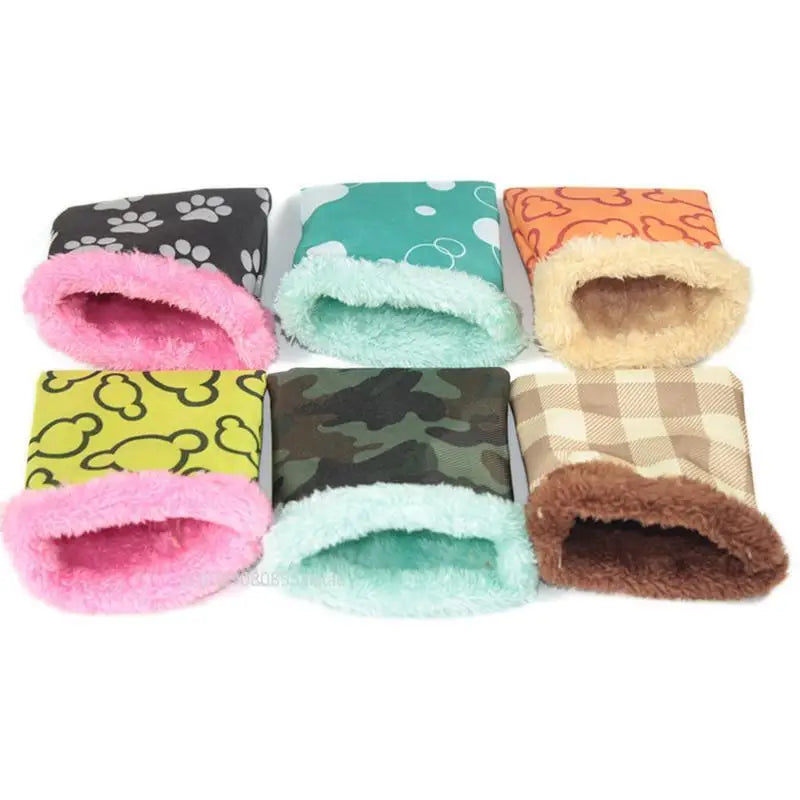 Pet Guinea Pig Sack Small Nest Pet Hedgehog Squirrel Hamster Bed Multiple Colors Waterproof Warm Hamster Cage Accessories