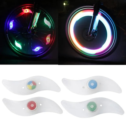 LED Bicycle Wheel Spoke Light Colorful Waterproof MTB Balance Bicycle Tyre Tire Flash Lights Warning Cycling Lamp