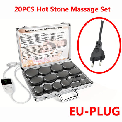 Hot Stone Massage Heater Box with Temperature Control Professional Spa Therapy Tool