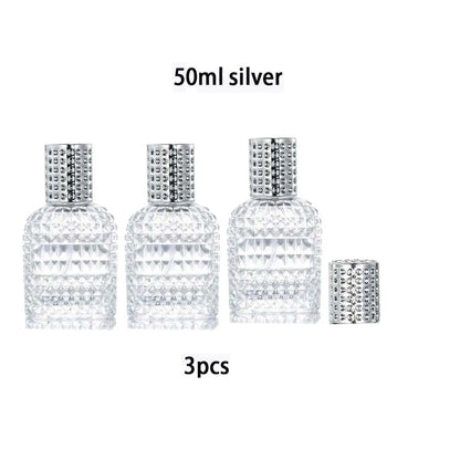 30/50ml Thick Clear Glass Fine Mist Spray Scent Aftershave Luxury Perfume Bottle Empty Atomizer Bottle Refillable Empty Atomizer