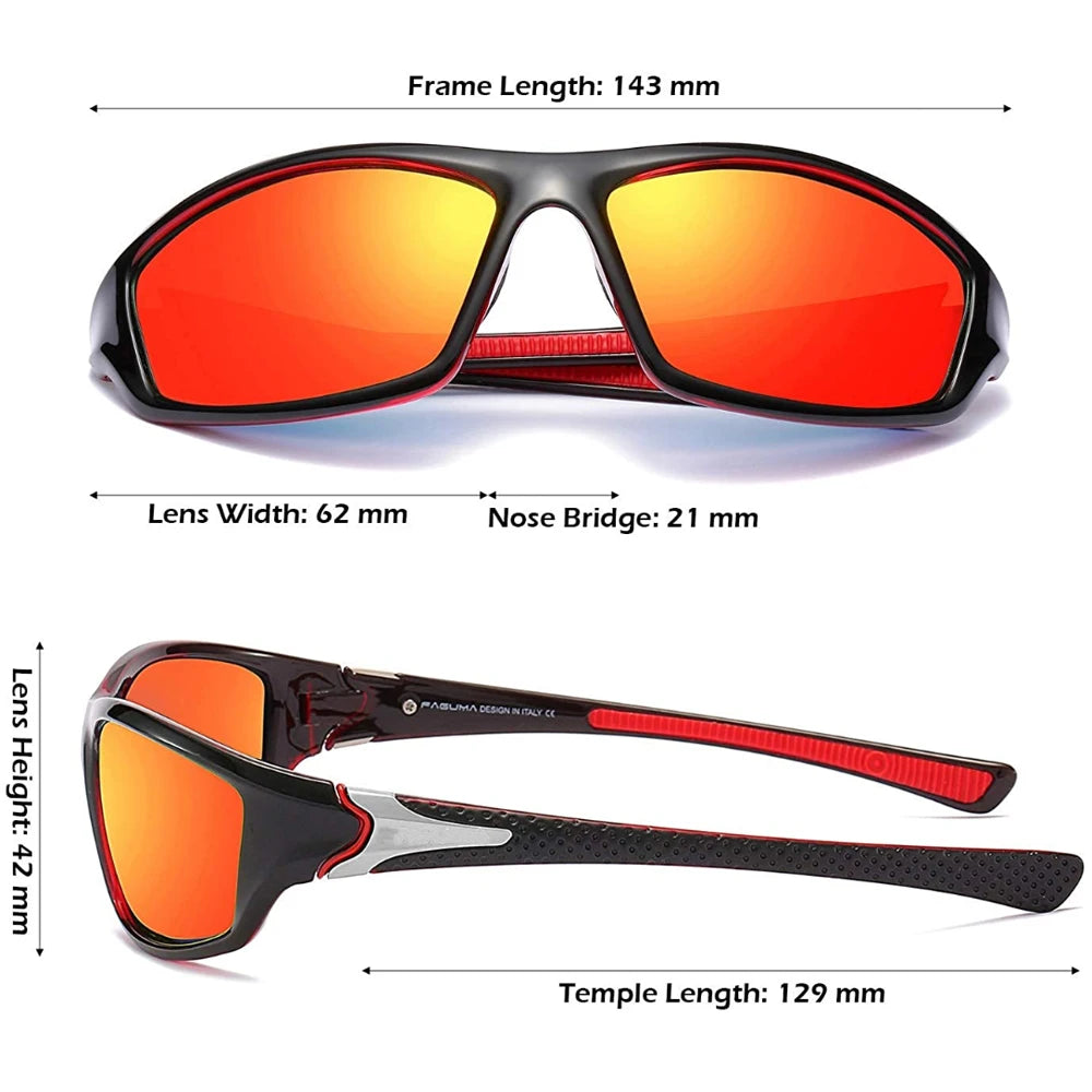 HD Polarized Sunglasses Men Women UV400 Outdoor Sport Fishing Driving Eyewear