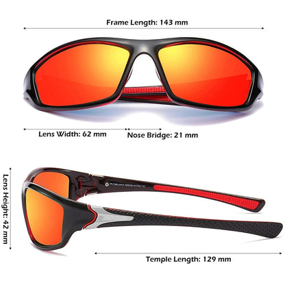 HD Polarized Sunglasses Men Women UV400 Outdoor Sport Fishing Driving Eyewear