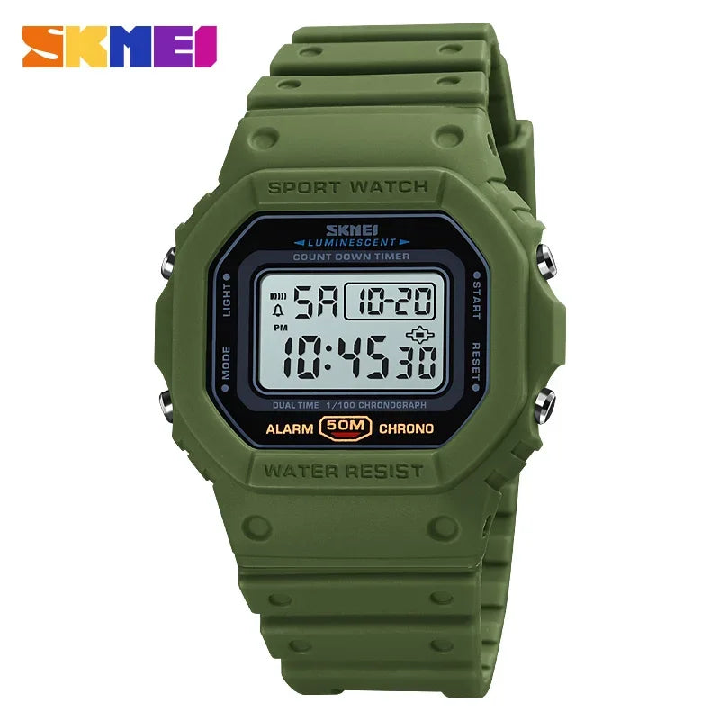 SKMEI 1628 Luxury Digital Men's Watch Sports Waterproof Military Backlight
