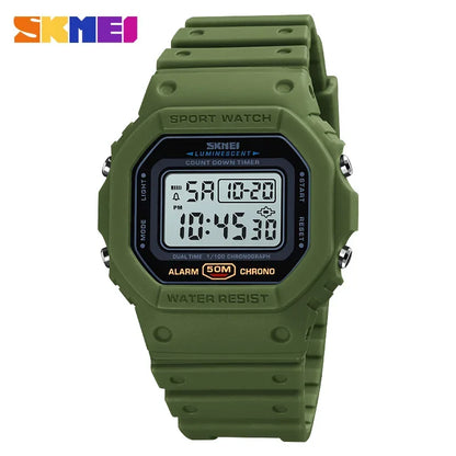 SKMEI 1628 Luxury Digital Men's Watch Sports Waterproof Military Backlight