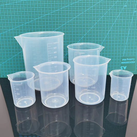 Measuring cylinder 6Pcs Set Student school teaching equipment Laboratory measuring cylinder 1000ml 500ml 300ml 200ml 100ml 50ml