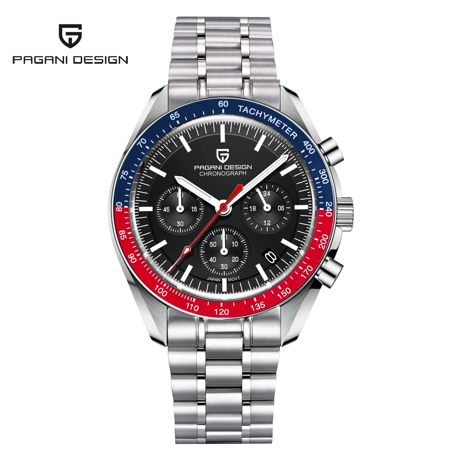 PAGANI DESIGN 1701 Men’s Luxury Quartz Watch Sapphire Bezel Chronograph 2025