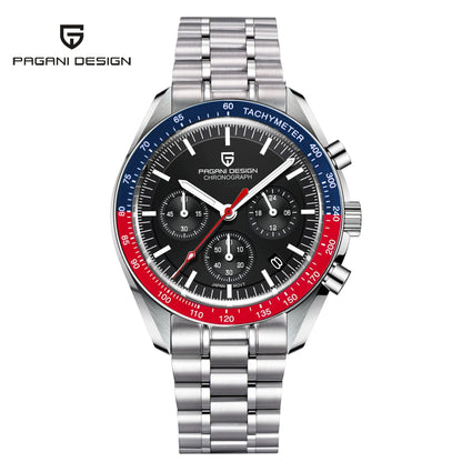 PAGANI DESIGN 1701 Men’s Luxury Quartz Watch Sapphire Bezel Chronograph 2025