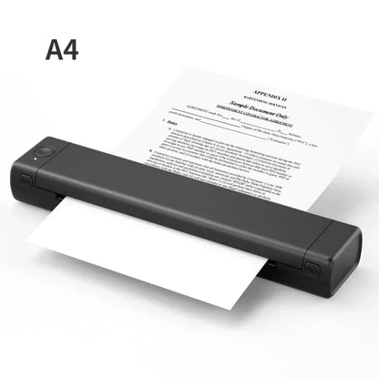 Upgrade M08F Portable Thermal Printer Bluetooth Phone Printer For Home Use A4 Mobile Print For Laptops Inkless Travel Wireless P