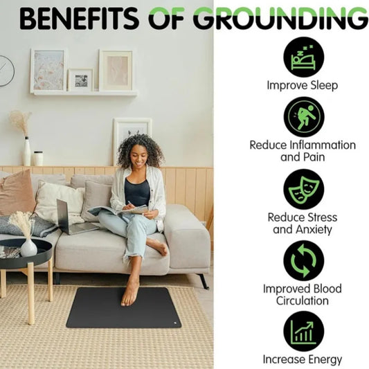 EarthSync Pro – 60×90cm Grounding Mat for Sleep & Recovery